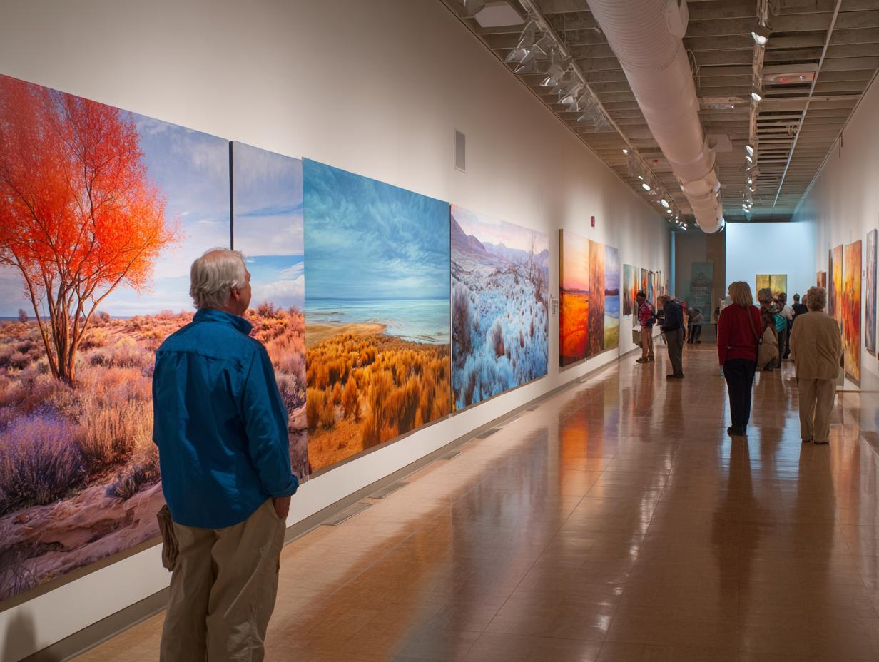 Obraz malarski - Kolory Miasta autorstwa Anny Kowalskiej, olej na płótnie