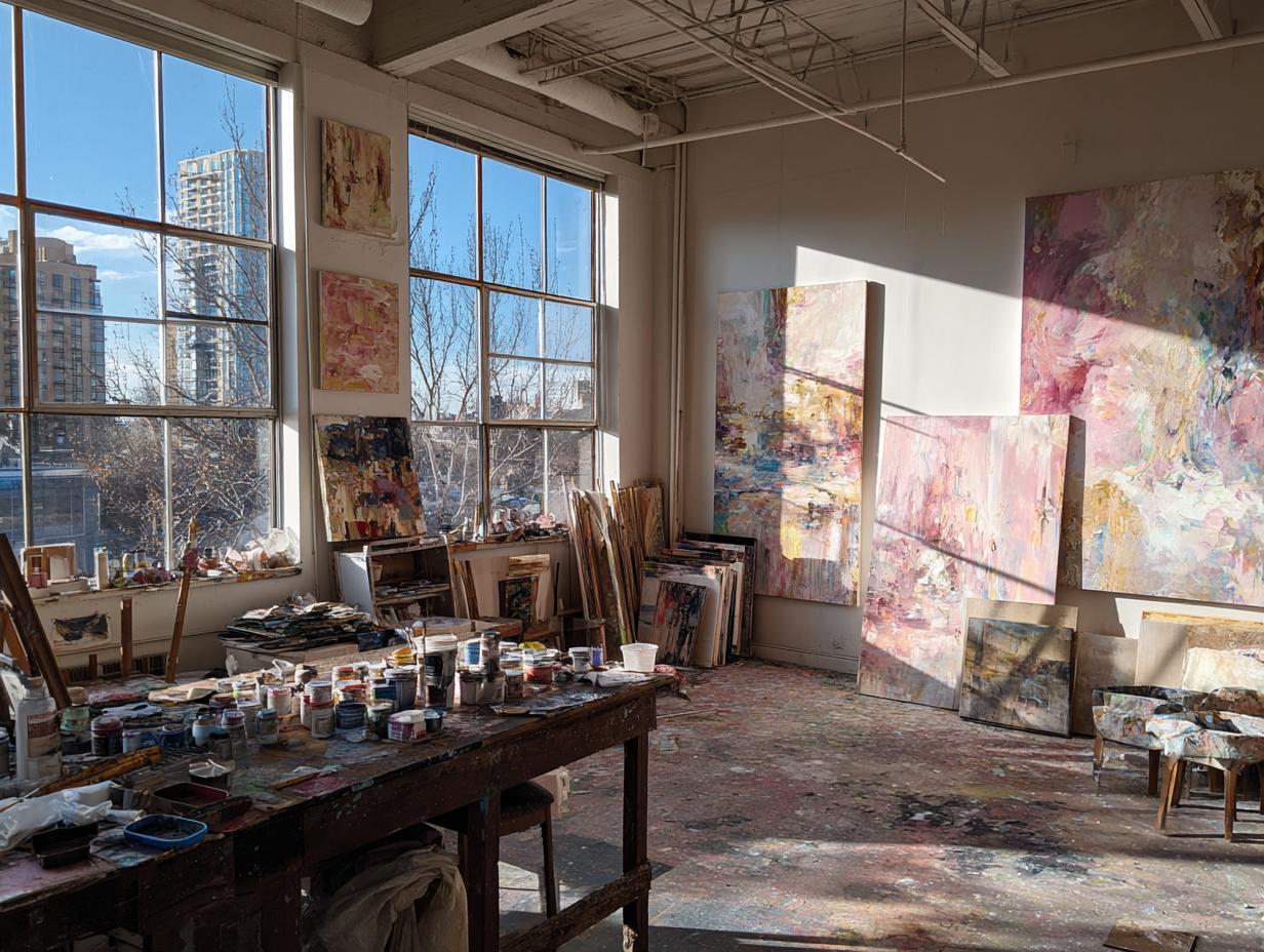 Wykład o sztuce współczesnej w kontekście społecznym w galerii